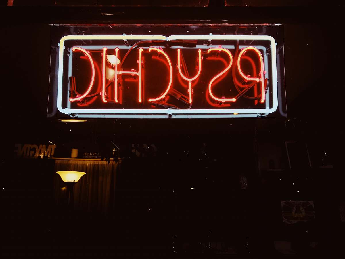 lighting red Psychic LED signage laguna beach